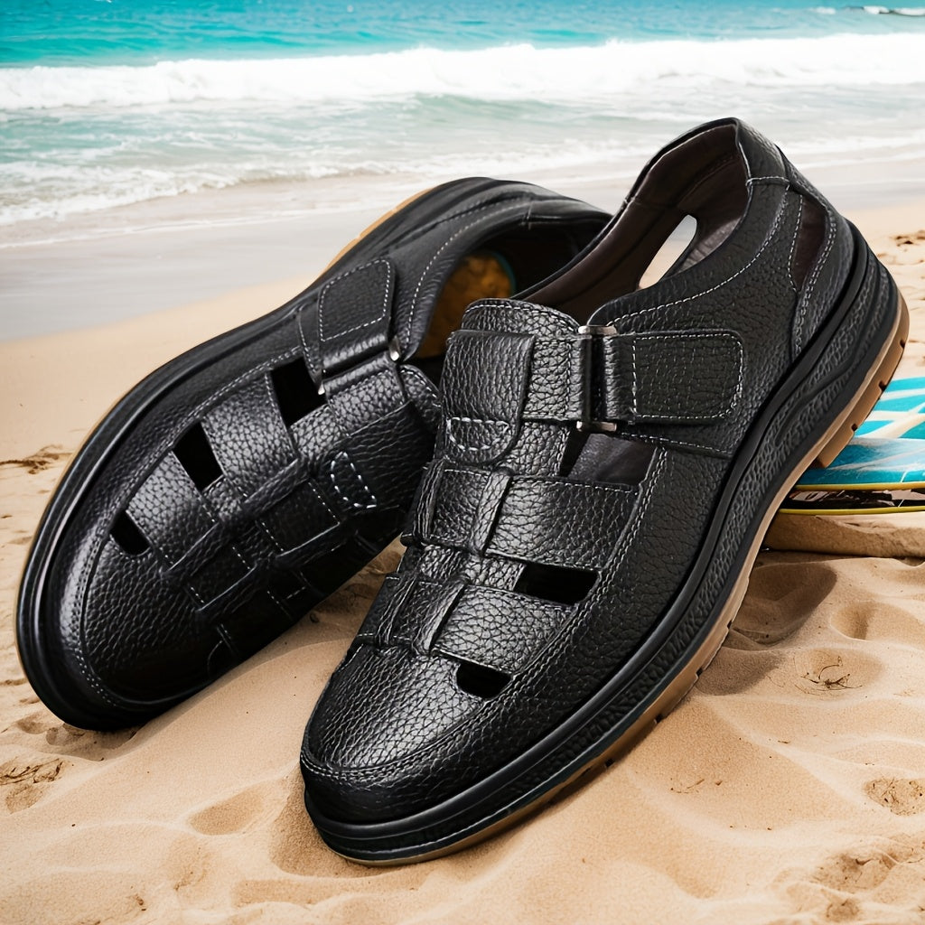 Da Uomo Sandali Pelle Comfort Traforati Casual Moderni