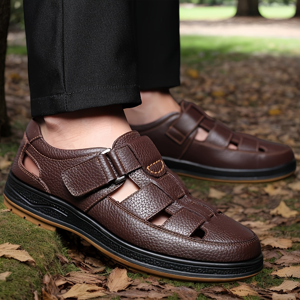 Da Uomo Sandali Pelle Comfort Traforati Casual Moderni
