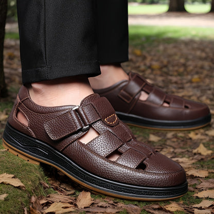 Da Uomo Sandali Pelle Comfort Traforati Casual Moderni