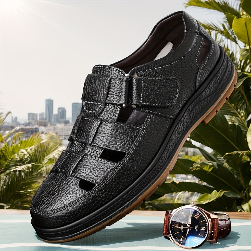 Da Uomo Sandali Pelle Comfort Traforati Casual Moderni
