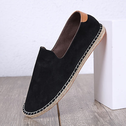 Da Uomo Espadrillas Canvas Slip On Relax Estivo Moderno