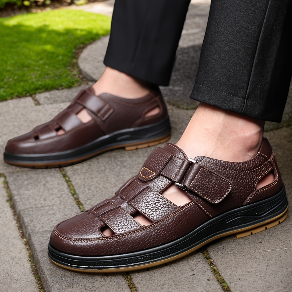 Da Uomo Sandali Pelle Comfort Traforati Casual Moderni