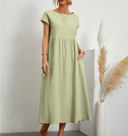 Da Donna Abito Maxi Relax Linea Morbida Casual Moderna