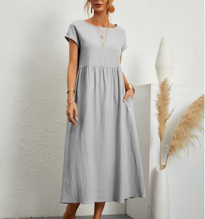 Da Donna Abito Maxi Morbido Linea Fluida Essenziale