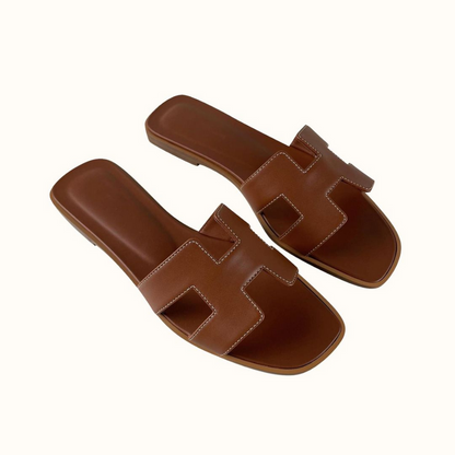 Da Donna Sandali in Pelle con Fascia H Slip-On