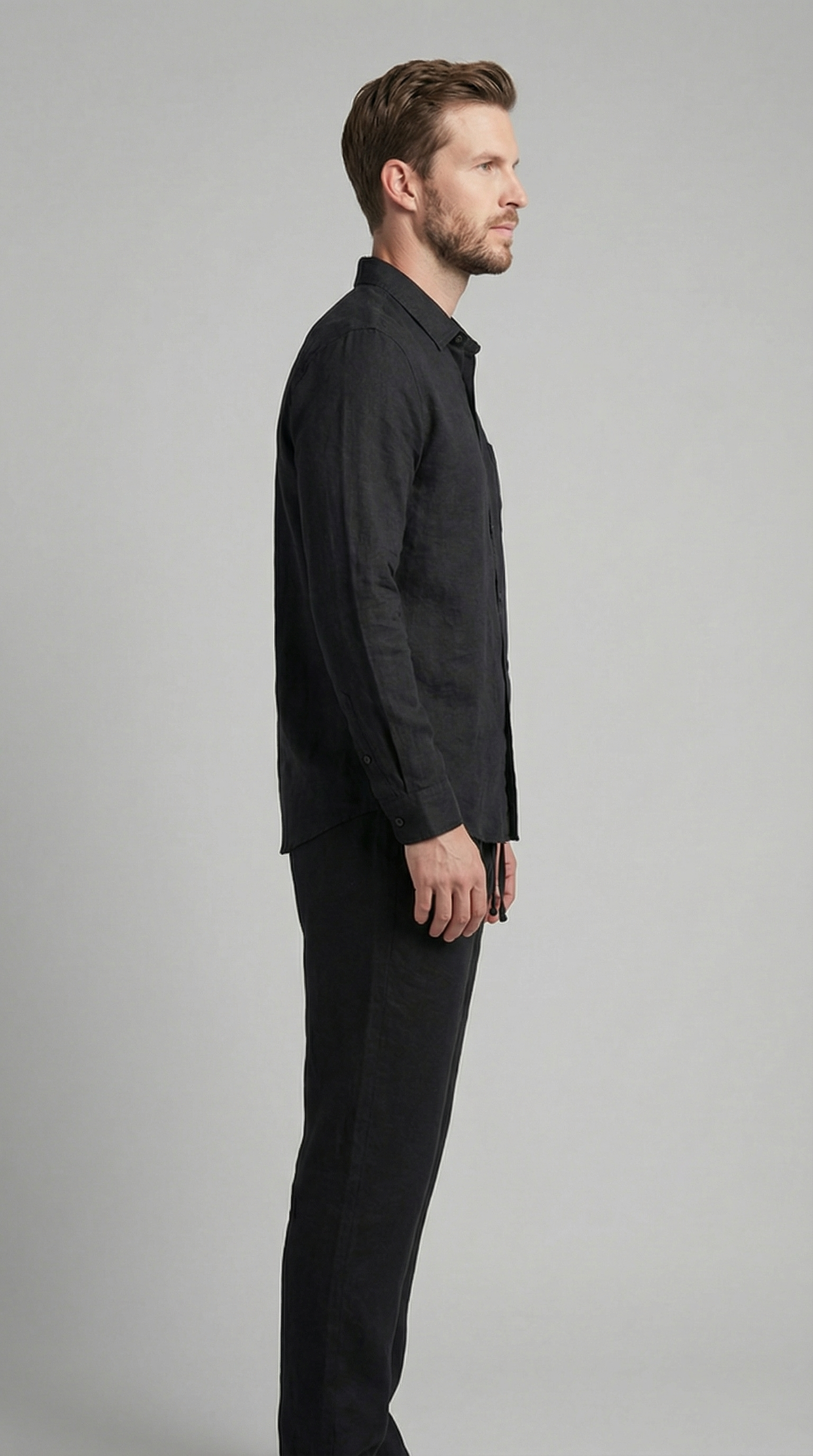 Da Uomo Completo in Lino Relax Smart Casual Moderno