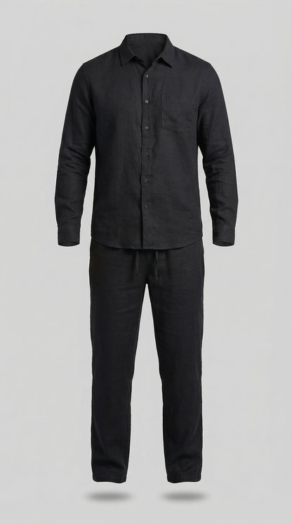 Da Uomo Completo in Lino Relax Smart Casual Moderno
