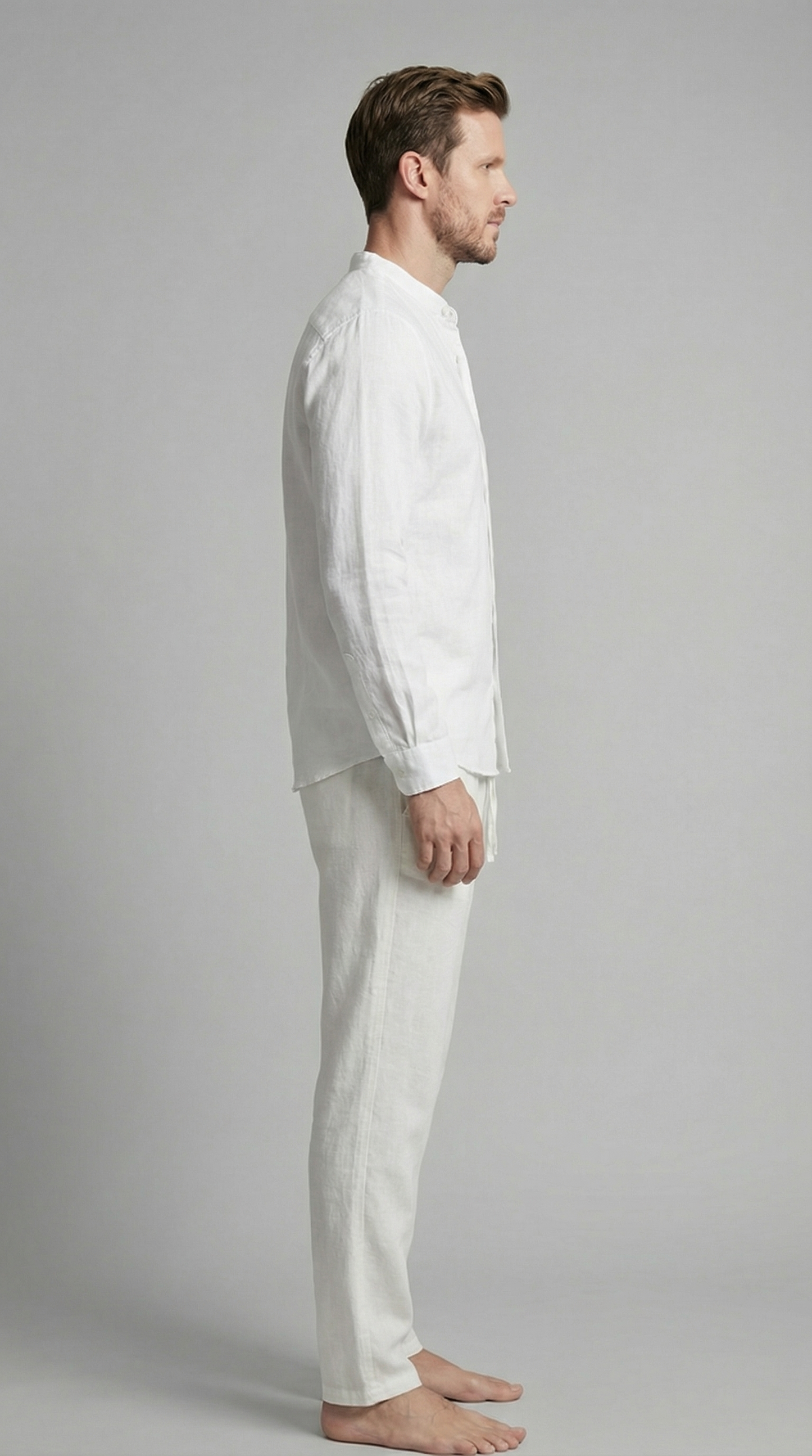 Da Uomo Completo in Lino Relax Smart Casual Moderno