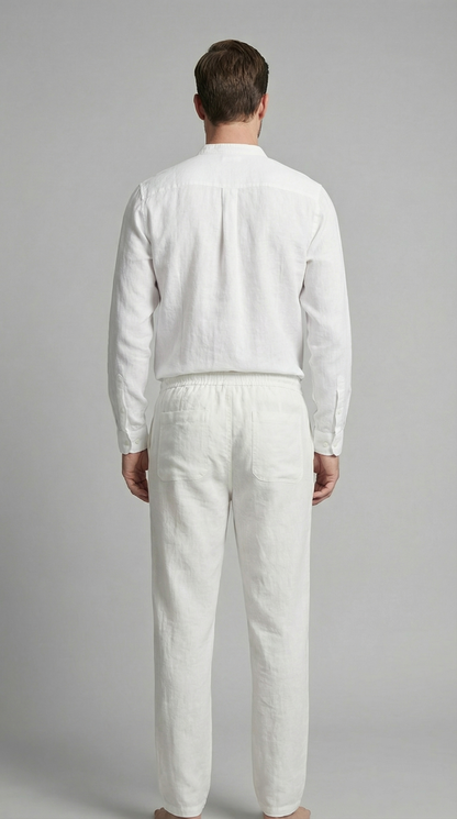 Da Uomo Completo in Lino Relax Smart Casual Moderno