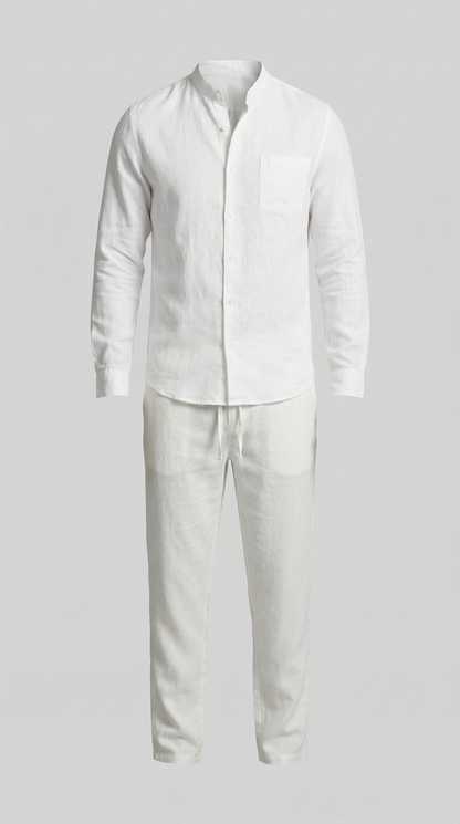 Da Uomo Completo in Lino Relax Smart Casual Moderno