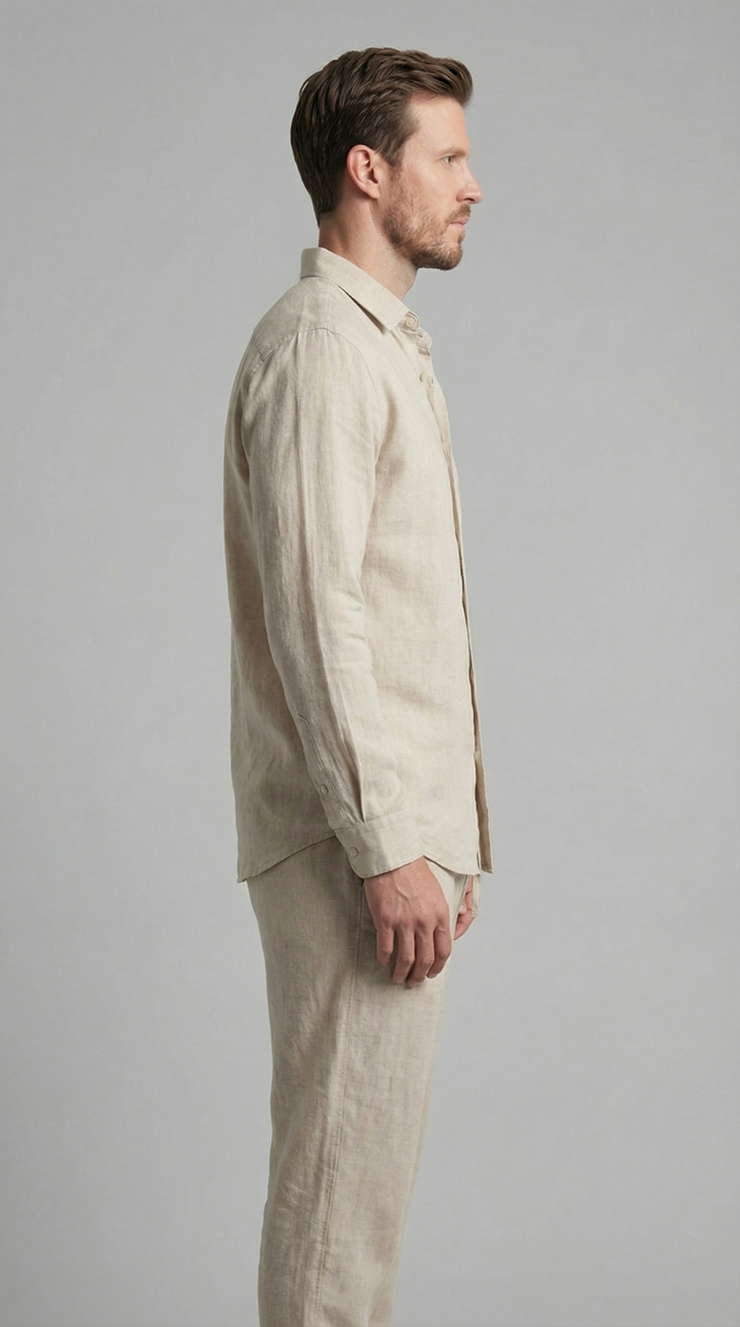 Da Uomo Completo in Lino Relax Smart Casual Moderno