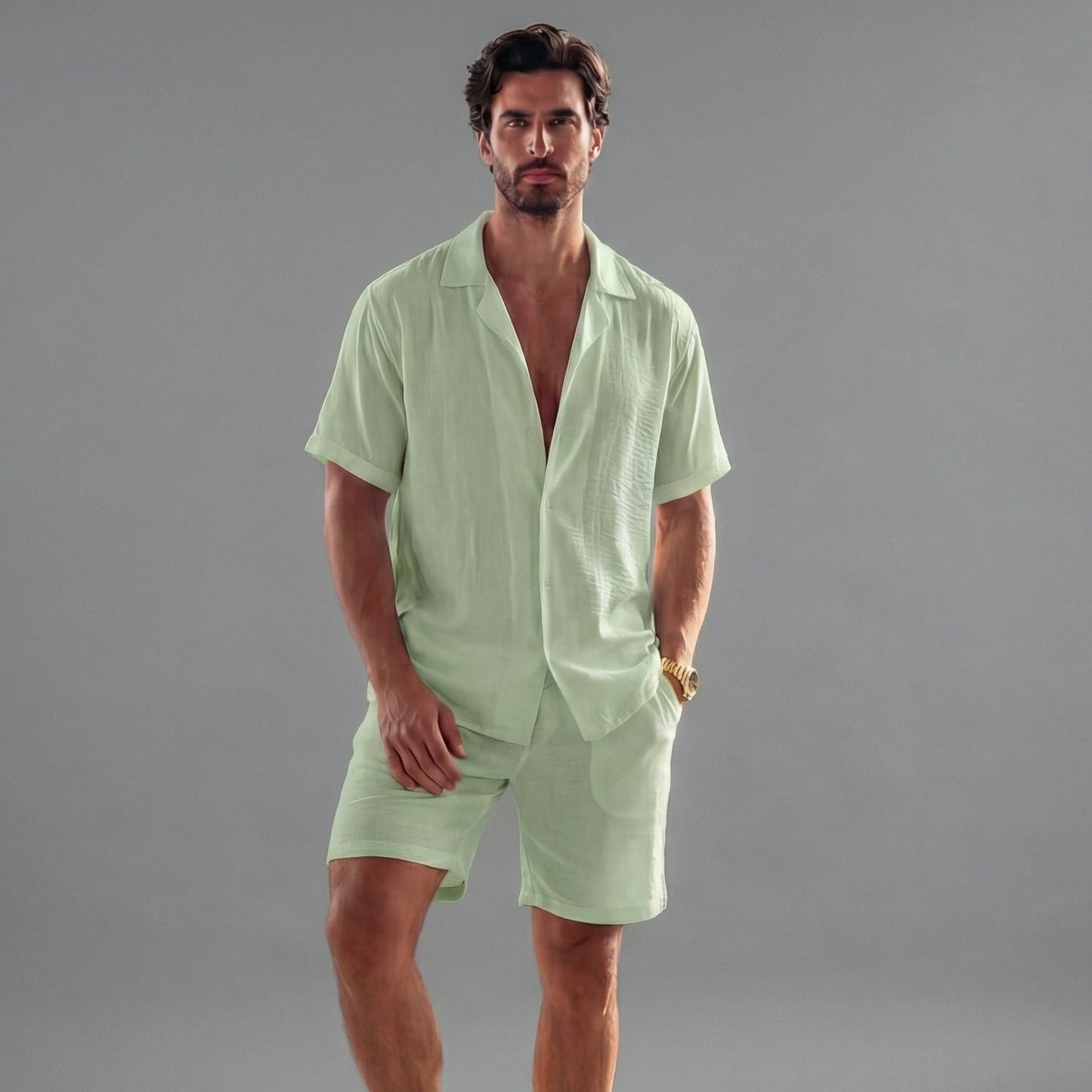 Da Uomo Completo Estivo Minimal Relax Casual Quotidiano