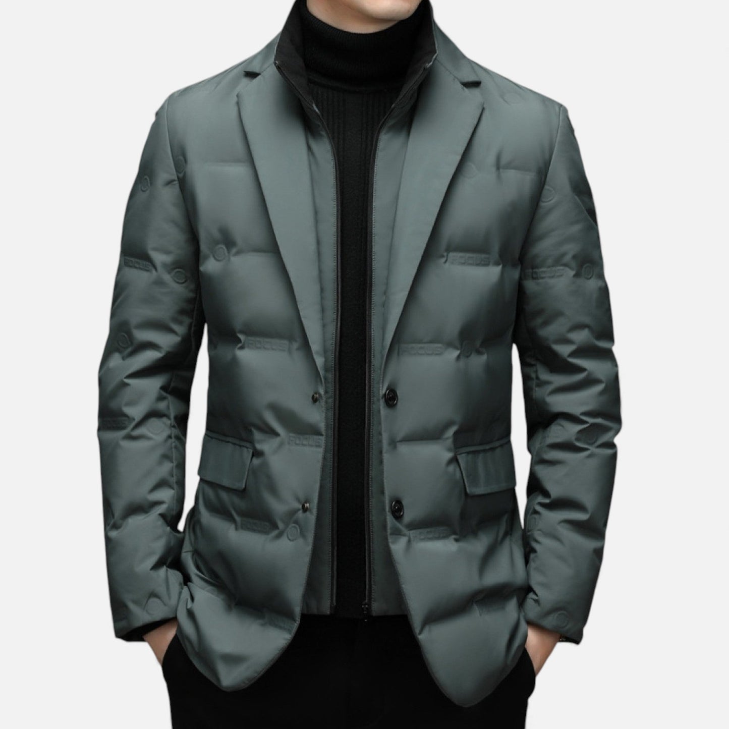 Da Uomo Giacca Puffer Sartoriale Invernale Eleganza Moderna