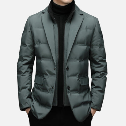 Da Uomo Giacca Puffer Sartoriale Invernale Eleganza Moderna