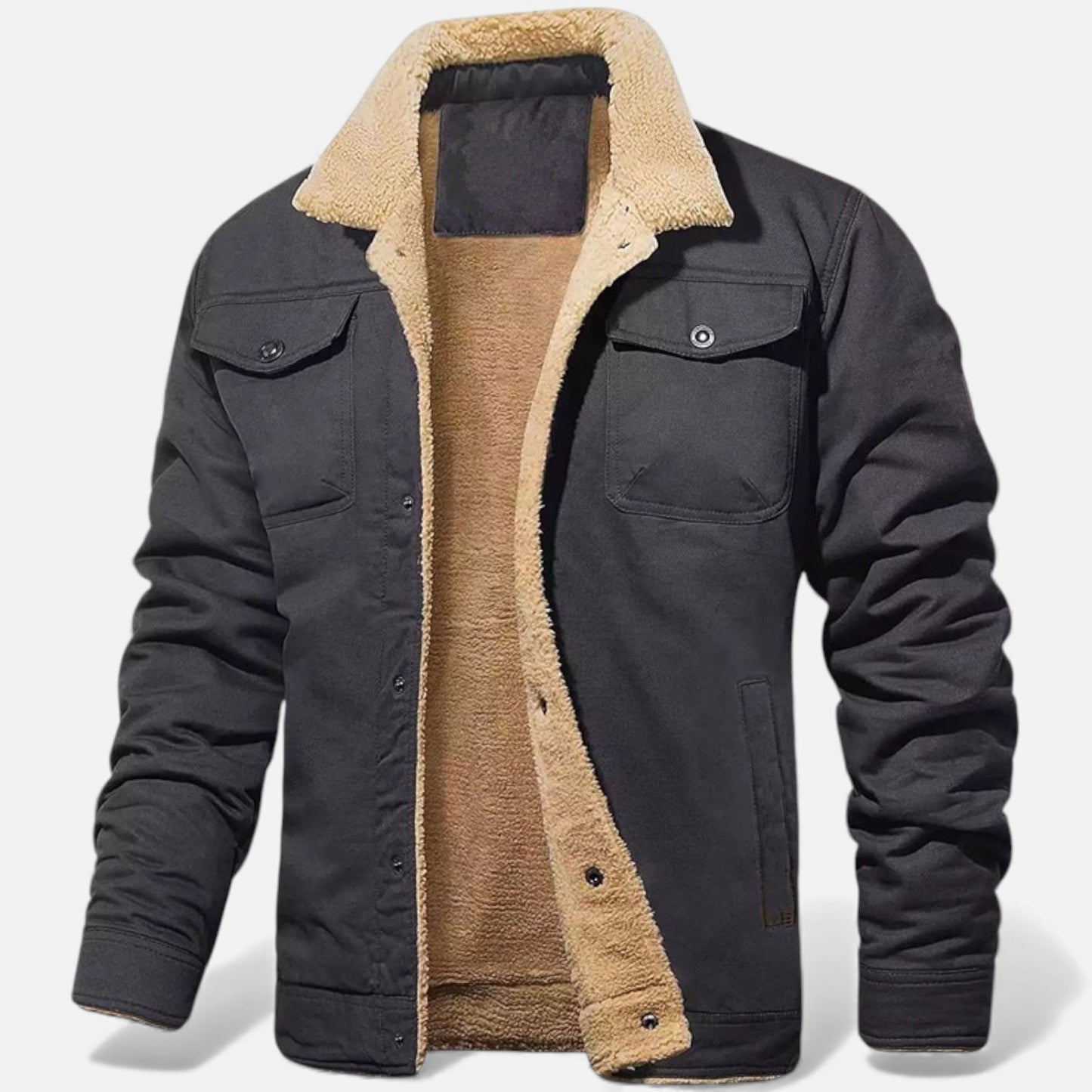 Da Uomo Giacca Workwear Interno Morbido Casual Moderna