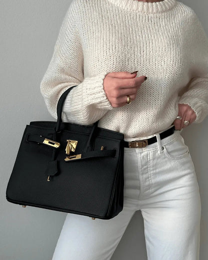 Da Donna Borsa in Vera Pelle con Chiusura Elegante