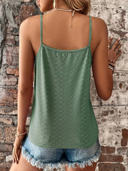 Da Donna Top Pizzo Scollo V Ricamo Eleganza Moderna