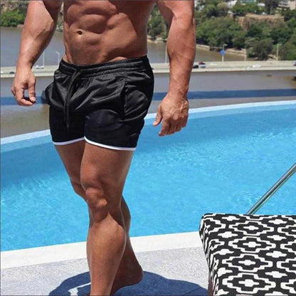 Da Uomo Bermuda Mare Asciugatura Rapida Coulisse Relax Moderno