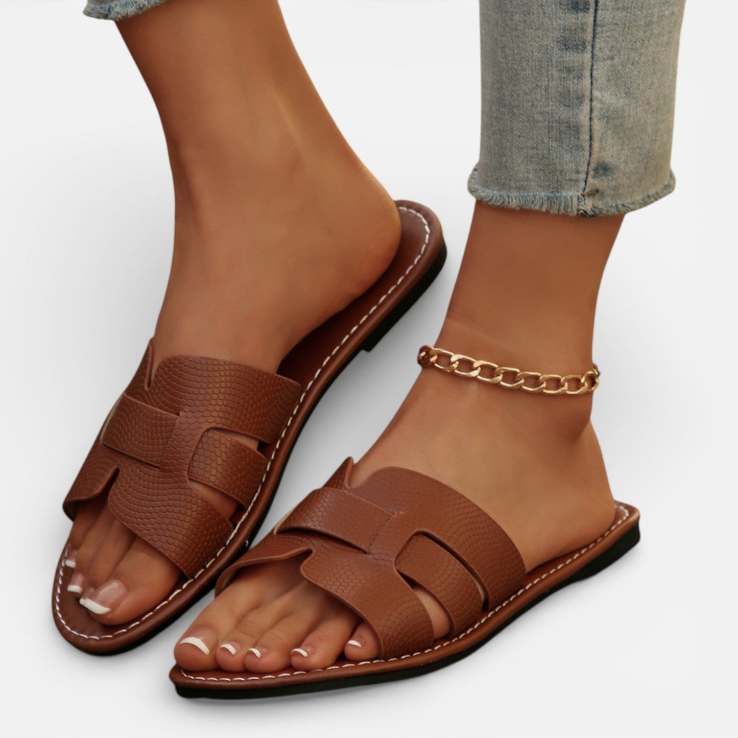 Da Donna Sandali Ciabatta Fascia Intrecciata Relax Estiva