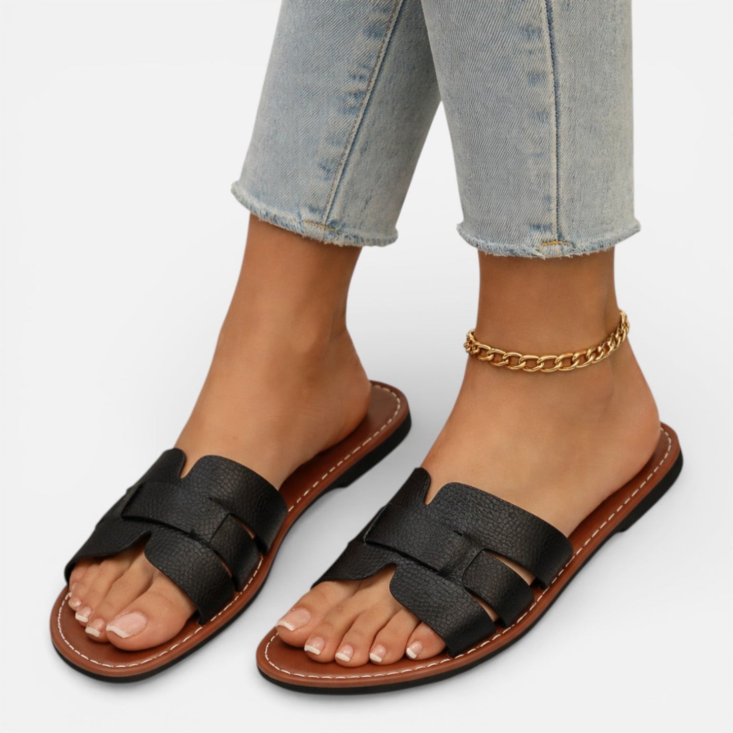 Da Donna Sandali Ciabatta Fascia Intrecciata Relax Estiva