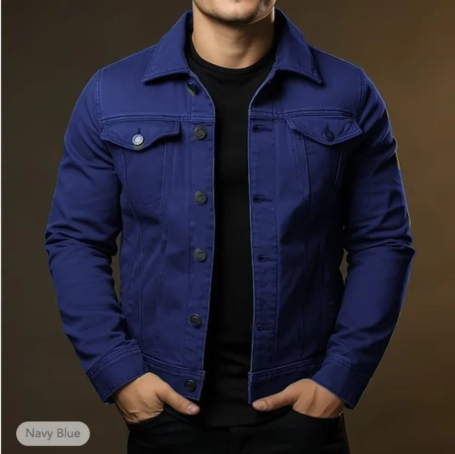 Da Uomo Giacca Denim Strutturata Con Linea Slim