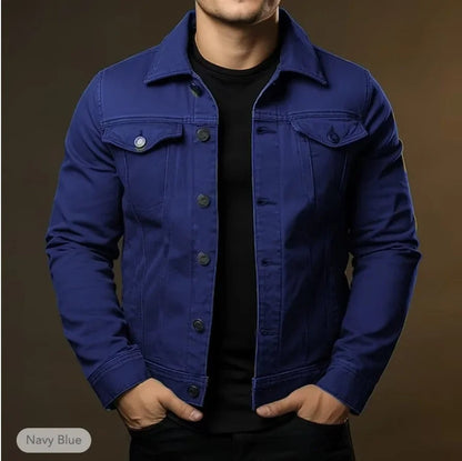 Da Uomo Giacca Denim Strutturata Con Linea Slim