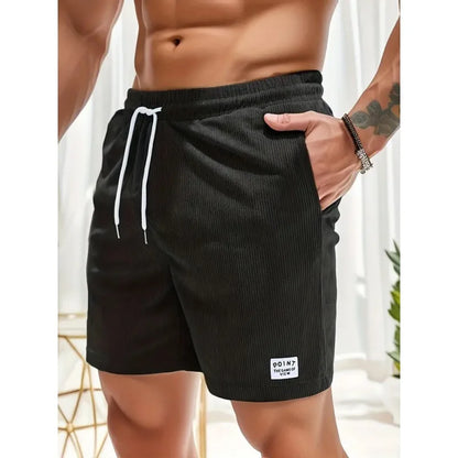 Da Uomo Bermuda Costine Coulisse Tasche Relax Moderno