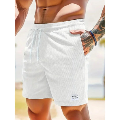 Da Uomo Bermuda Costine Coulisse Tasche Relax Moderno