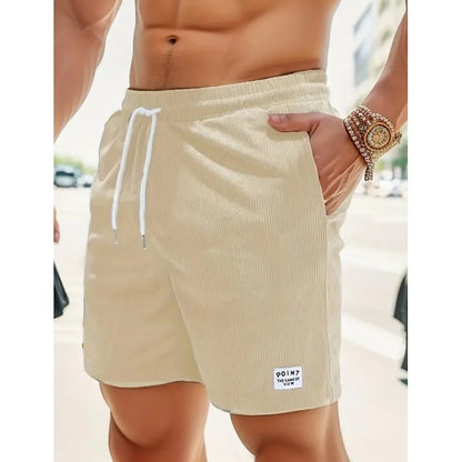 Da Uomo Bermuda Costine Coulisse Tasche Relax Moderno