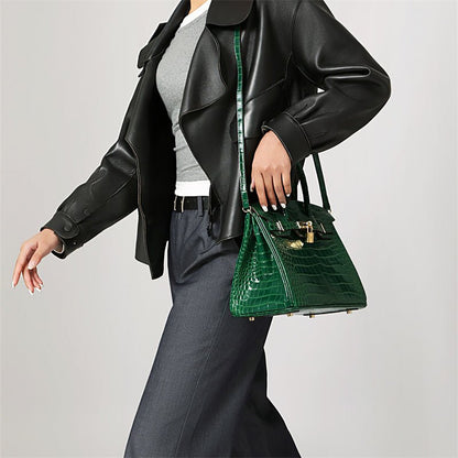 Da Donna Borsa in Vera Pelle con Chiusura Elegante