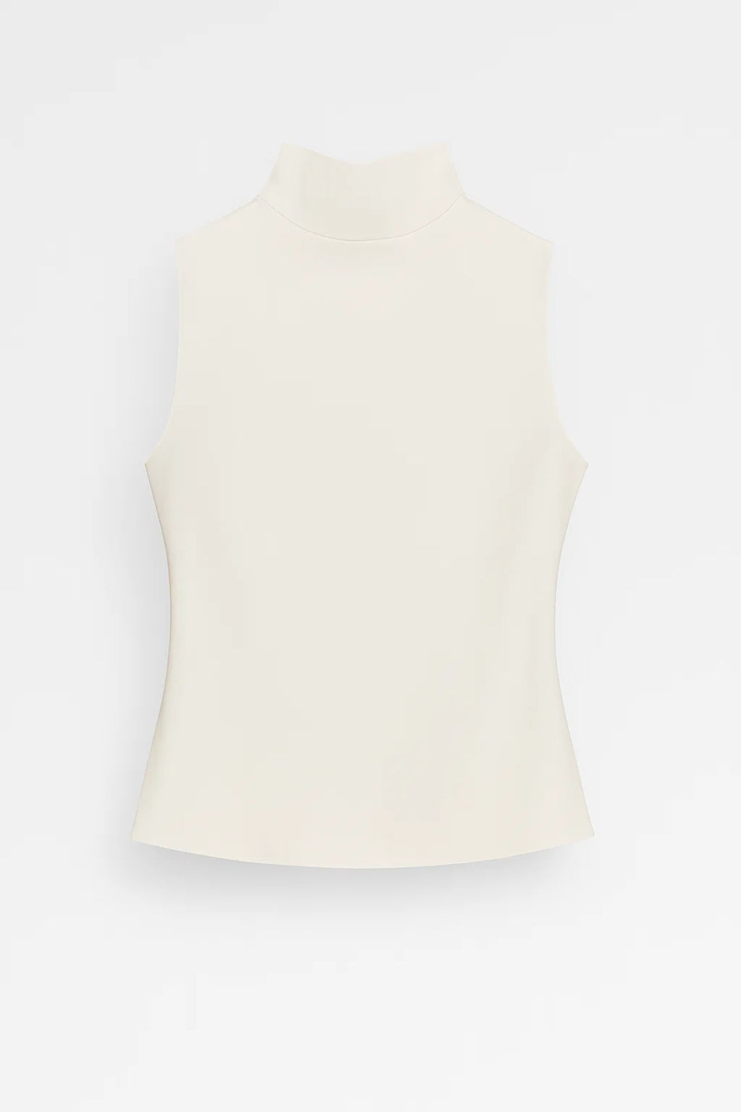 Da Donna Top Smanicato Collo Alto Linea Aderente