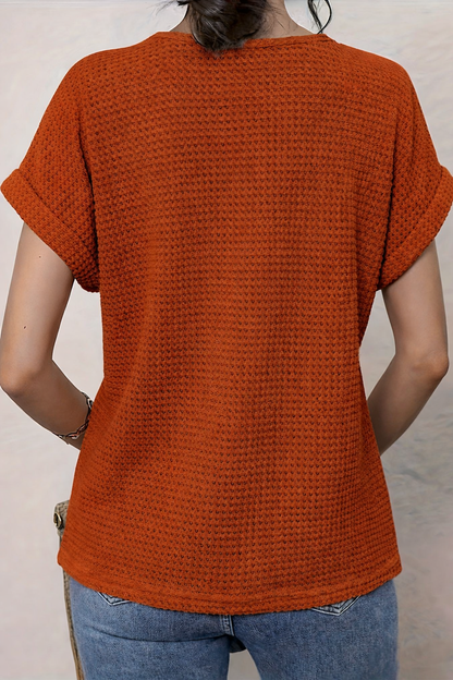 Da Donna Blusa Pizzo Traforato Texture Ricamata Relax Moderna