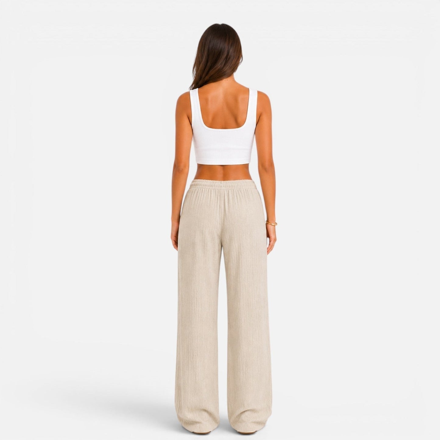 Da Donna Pantaloni Ampi Coulisse Vestibilità Morbida Relax Moderna