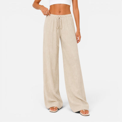 Da Donna Pantaloni Ampi Coulisse Vestibilità Morbida Relax Moderna