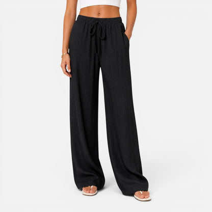 Da Donna Pantaloni Ampi Coulisse Vestibilità Morbida Relax Moderna